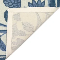 Modern Blue Floral Vines Outdoor Area Rug, 5X7-Kirkland's Home Online