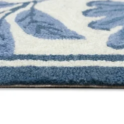 Modern Blue Floral Vines Outdoor Area Rug, 5X7-Kirkland's Home Online