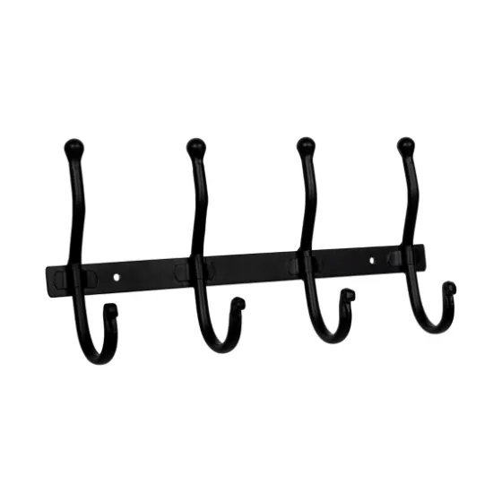 Modern Farmhouse Black Metal Wall Hooks-Kirkland's Home Outlet