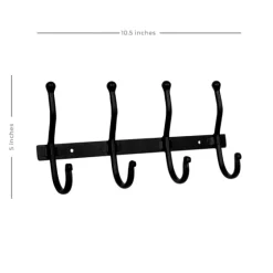 Modern Farmhouse Black Metal Wall Hooks-Kirkland's Home Outlet