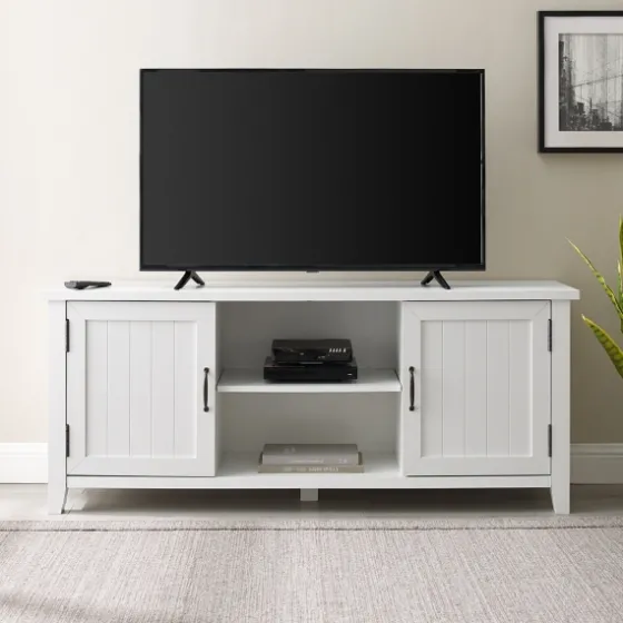Modern Farmhouse 2-Door Tv Stand-Kirkland's Home Discount