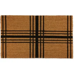 Modern Farmhouse Plaid Coir Doormat-Kirkland's Home Clearance