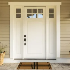 Modern Farmhouse Plaid Coir Doormat-Kirkland's Home Clearance