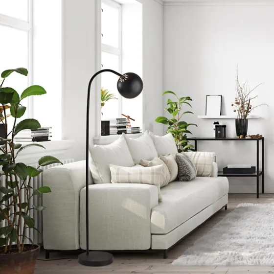 Modern Globe Shade Floor Lamp-Kirkland's Home Outlet