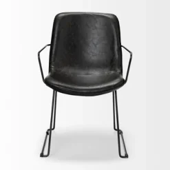 Modern Leather Wire Frame Dining Chair-Kirkland's Home Shop