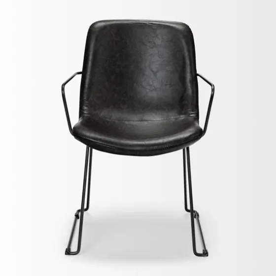 Modern Leather Wire Frame Dining Chair-Kirkland's Home Shop