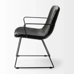 Modern Leather Wire Frame Dining Chair-Kirkland's Home Shop