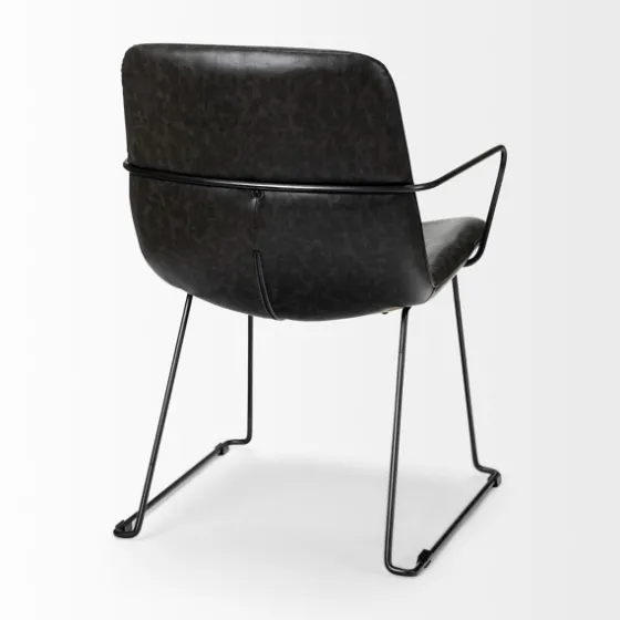 Modern Leather Wire Frame Dining Chair-Kirkland's Home Shop