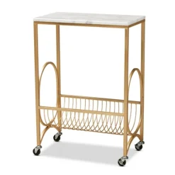 Modern Marble Deco Bar Cart-Kirkland's Home New