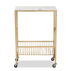 Modern Marble Deco Bar Cart-Kirkland's Home New