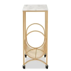 Modern Marble Deco Bar Cart-Kirkland's Home New