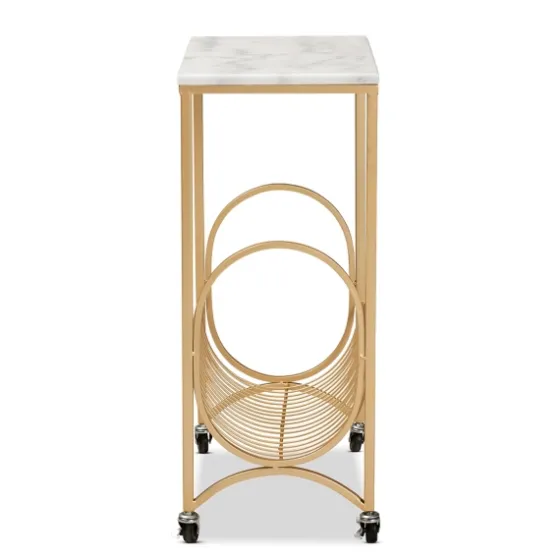 Modern Marble Deco Bar Cart-Kirkland's Home New