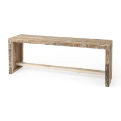 Modern Reclaimed Wood Bench-Kirkland's Home Best Sale