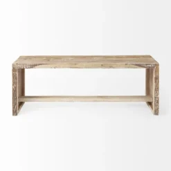 Modern Reclaimed Wood Bench-Kirkland's Home Best Sale