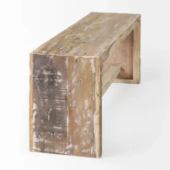 Modern Reclaimed Wood Bench-Kirkland's Home Best Sale