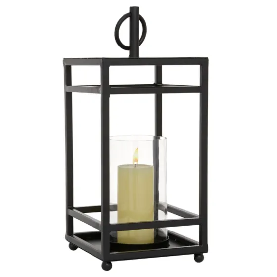 Modern Vintage Iron Framed Lantern, 18 In.-Kirkland's Home Hot