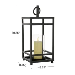 Modern Vintage Iron Framed Lantern, 18 In.-Kirkland's Home Hot