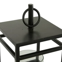 Modern Vintage Iron Framed Lantern, 15 In.-Kirkland's Home Outlet