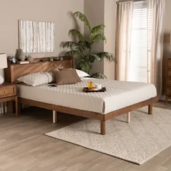 Modern Wood Full Platform Bed-Kirkland's Home New