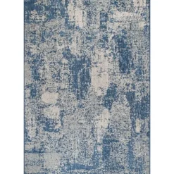 Molly Blue Mottled Abstract Outdoor Rug, 8X10-Kirkland's Home Cheap