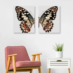 Monarch Butterfly I & Ii Canvas Prints, Set Of 2-Kirkland's Home Clearance
