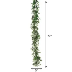 Monochromatic Boxwood Garland, 72 In.-Kirkland's Home Outlet