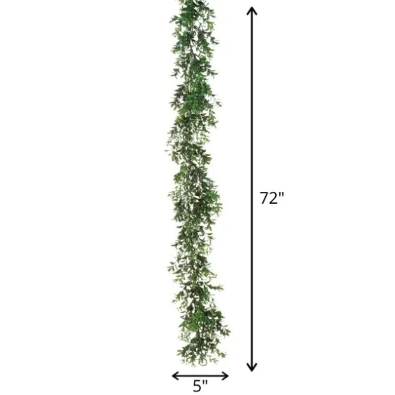 Monochromatic Boxwood Garland, 72 In.-Kirkland's Home Outlet