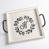 Monogram H Wood Tray With Handles-Kirkland's Home Best Sale
