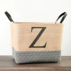 Monogrammed Z Black Diamond Jute Storage Bin-Kirkland's Home Shop