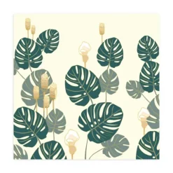 Monstera On Early Dawn Peel And Stick Wall Mural-Kirkland's Home Clearance