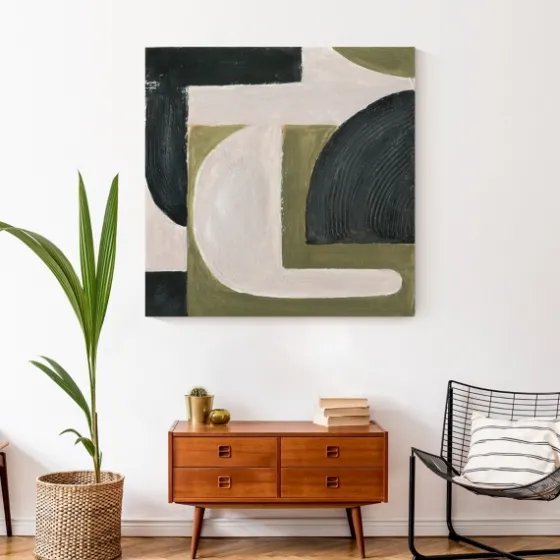 Moody Green Shapes I Canvas Art Print-Kirkland's Home Store