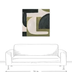 Moody Green Shapes I Canvas Art Print-Kirkland's Home Store