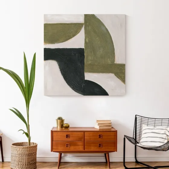 Moody Green Shapes Ii Canvas Art Print-Kirkland's Home Cheap