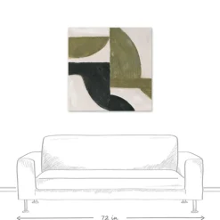 Moody Green Shapes Ii Canvas Art Print-Kirkland's Home Cheap