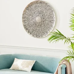 Mosaic Round Metal Wall Plaque-Kirkland's Home Store