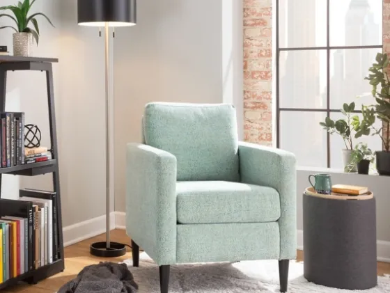 Mossy Contemporary Upholstered Accent Chair-Kirkland's Home Online