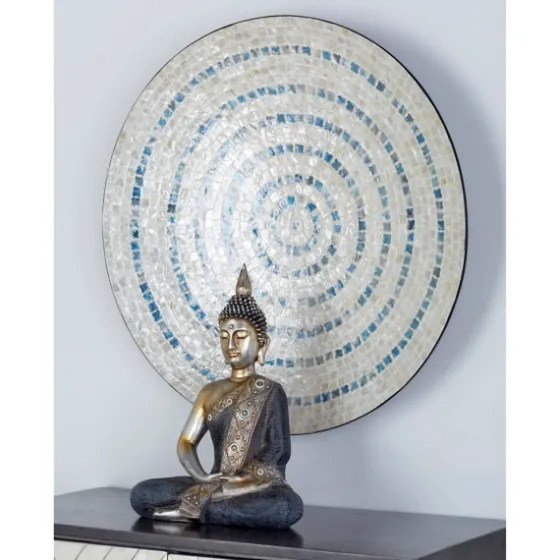 Mother Of Pearl Coastal Gong Wall Decoration-Kirkland's Home Hot
