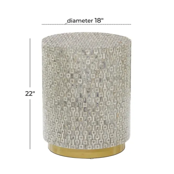 Mother Of Pearl Sells Wood Base Accent Table-Kirkland's Home Cheap