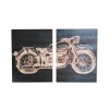 Motorcycle Wood Wall Plaques, Set Of 2-Kirkland's Home Online
