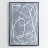 Mottled Gray Thoughts Framed Art Print-Kirkland's Home Outlet