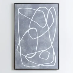 Mottled Gray Thoughts Framed Art Print-Kirkland's Home Outlet