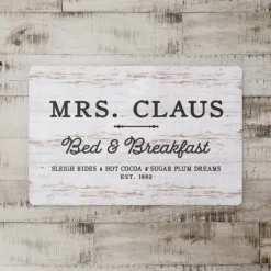 Mrs. Claus Bed & Breakfast Christmas Floor Mat-Kirkland's Home Shop