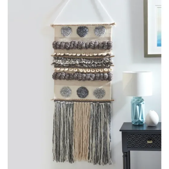 Multicolor Abstract Pom Pom Woven Wall Hanging-Kirkland's Home Best Sale