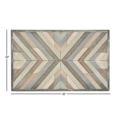 Multicolor Criss Cross Chevron Wood Wall Plaque-Kirkland's Home Cheap