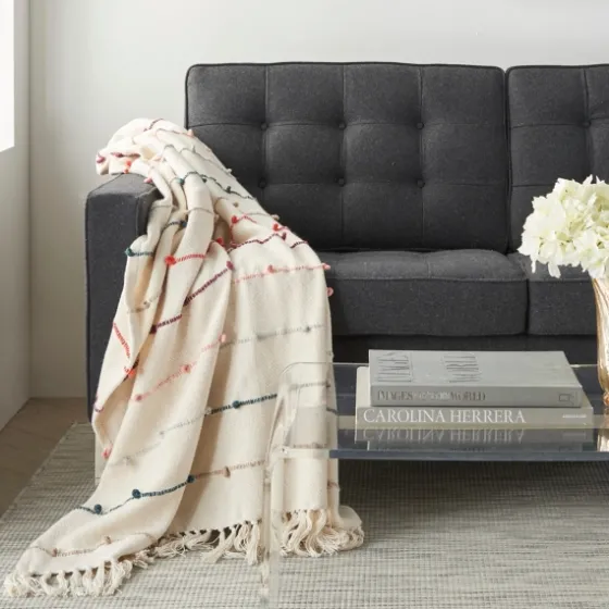 Multicolor Loop Striped Throw-Kirkland's Home Best Sale