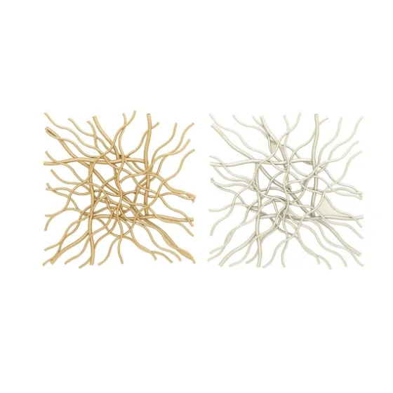 Multicolor Metal Abstract Wall Plaques, Set Of 2-Kirkland's Home Online