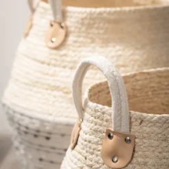 Multicolor Natural Maize Woven Baskets, Set Of 2-Kirkland's Home Sale