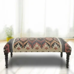 Multicolor Southwestern Geometric Bench-Kirkland's Home Outlet