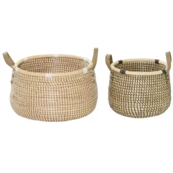 Multicolor Wooden Baskets, Set Of 2-Kirkland's Home New