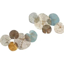 Multicolored Metal Circles Wall Plaques, Set Of 2-Kirkland's Home Flash Sale